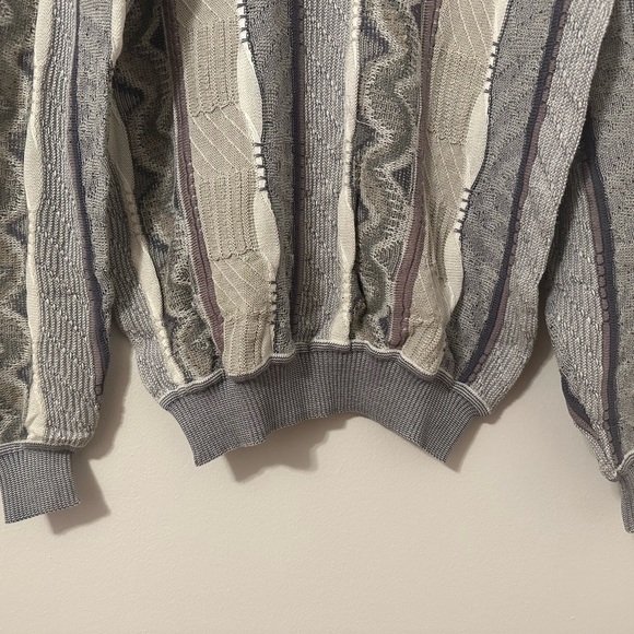 St. croix 3D cardigan vintage 90s coogi style size L - Picture 5 of 5